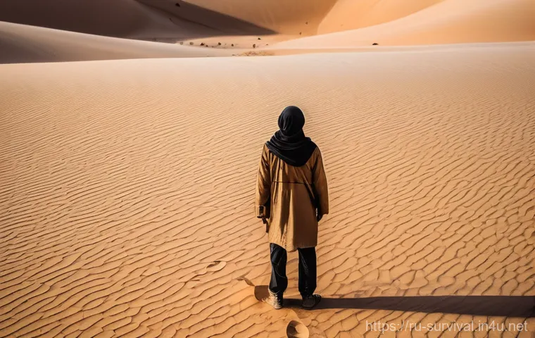 사막 생존법 - **Prompt: Building a Makeshift Shelter in a Rocky Desert Environment**
    A medium shot focusing on...