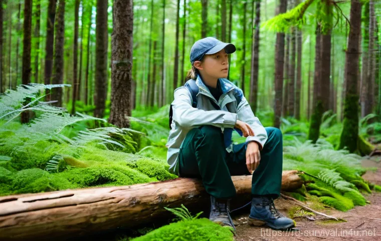 위험한 동물 피하는 법 - **Prompt:** A small family (two adults, one child around 8-10 years old) enjoying a safe and adventu...