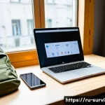 재난 생존 물품 구입처 - **Prompt:** A young adult, around 25 years old, sits comfortably at a desk in a modern Russian apart...