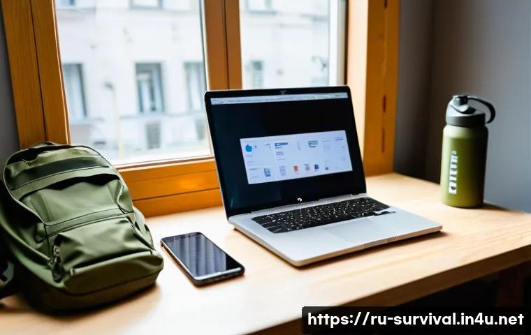 재난 생존 물품 구입처 - **Prompt:** A young adult, around 25 years old, sits comfortably at a desk in a modern Russian apart...